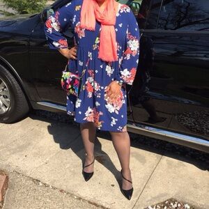 3 for $30 bundle!Old Navy Floral Long Sleeve Dress - Blue and Pink